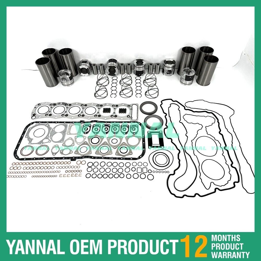 6UZ1 Engine Overhaul Kit With Full Gasket Set For Isuzu Excavator Engine