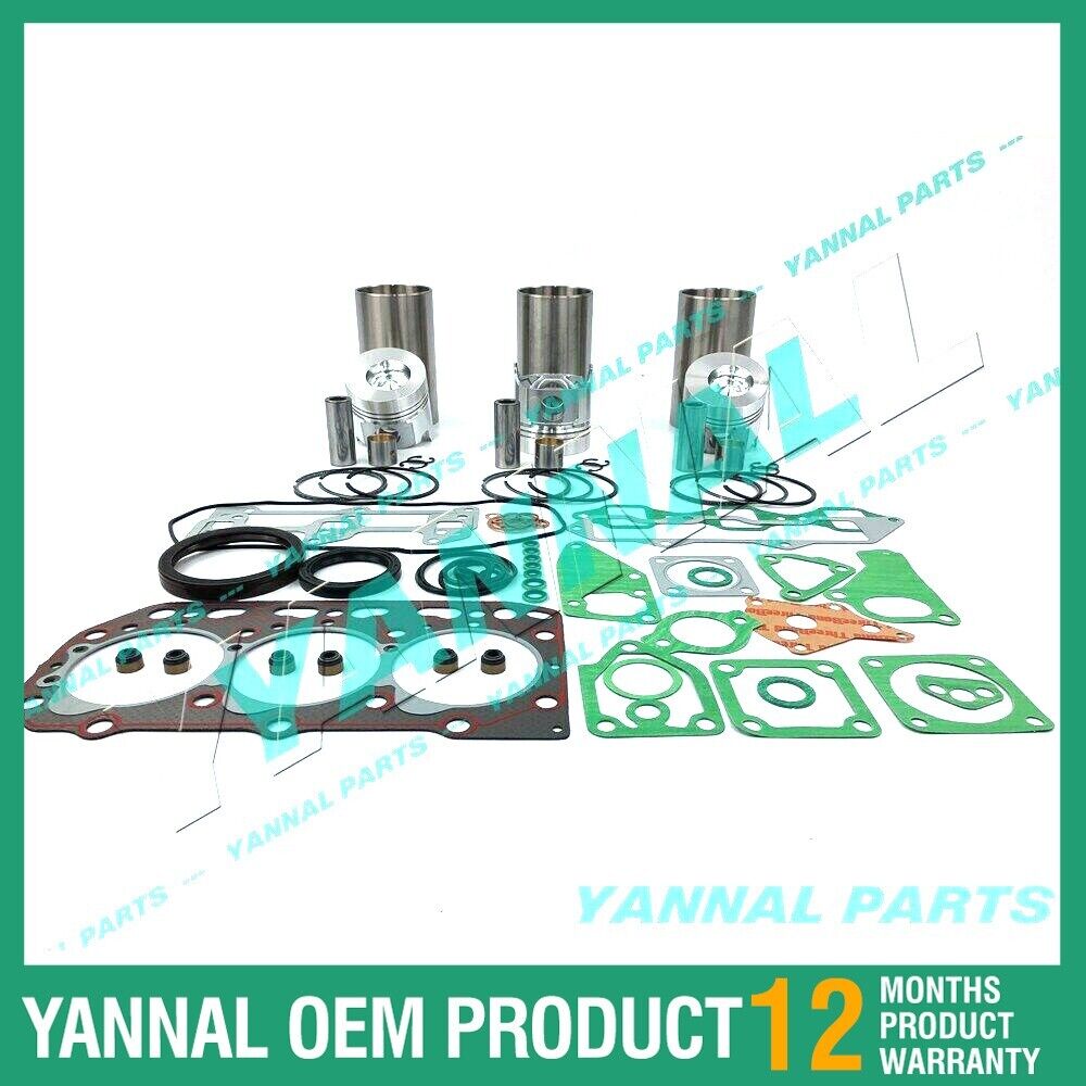 New Yanmar 3D84-2 Overhaul Kit With Full Gasket Set