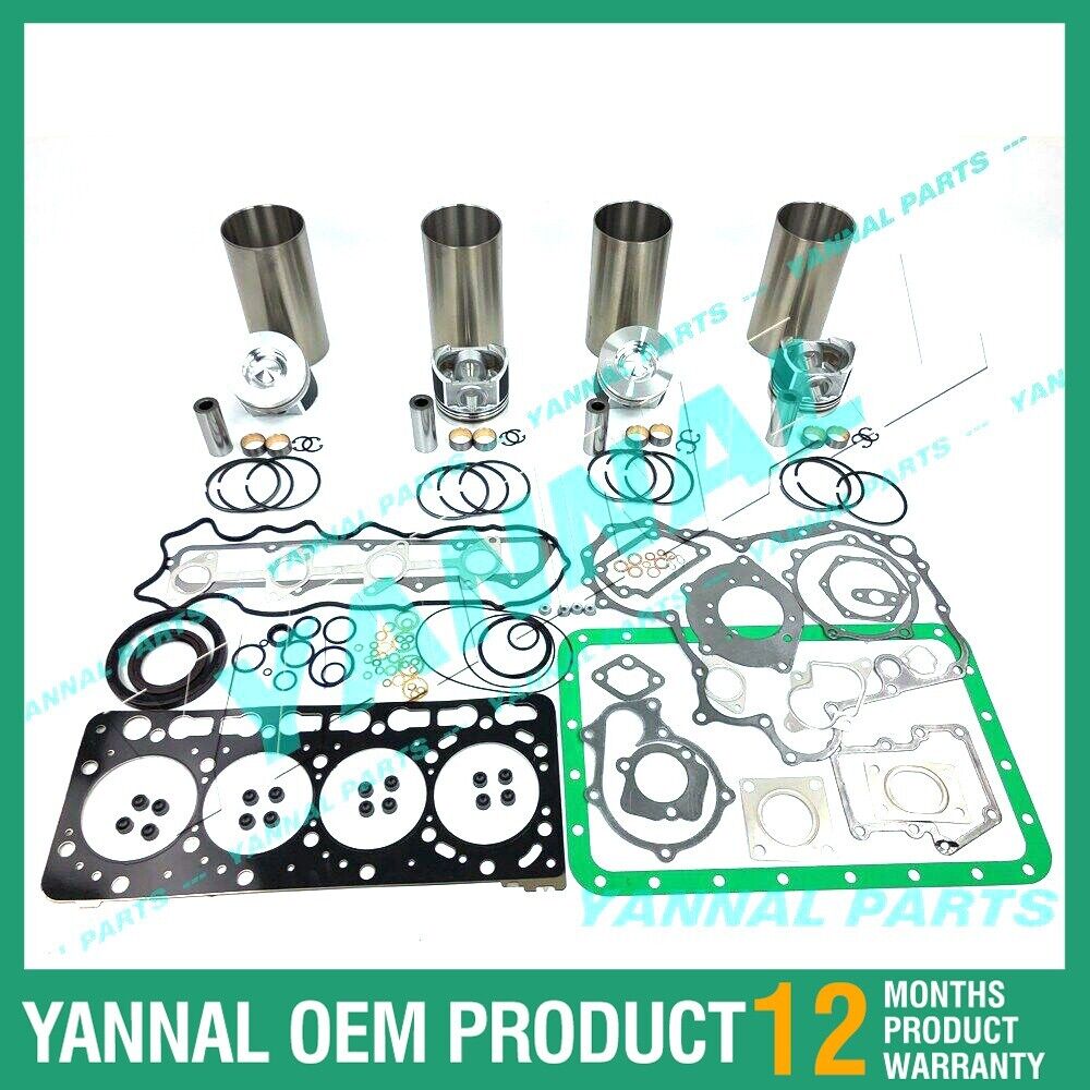 New Kubota V3800 Overhaul Kit With Gasket Set