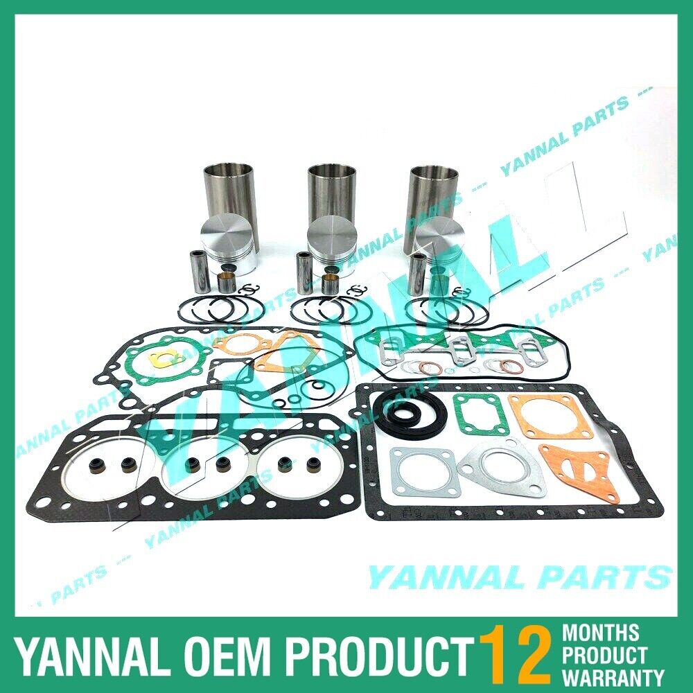 New Yanmar 3D84-1 Overhaul Kit With Cylinder Liner Full Gasket Set