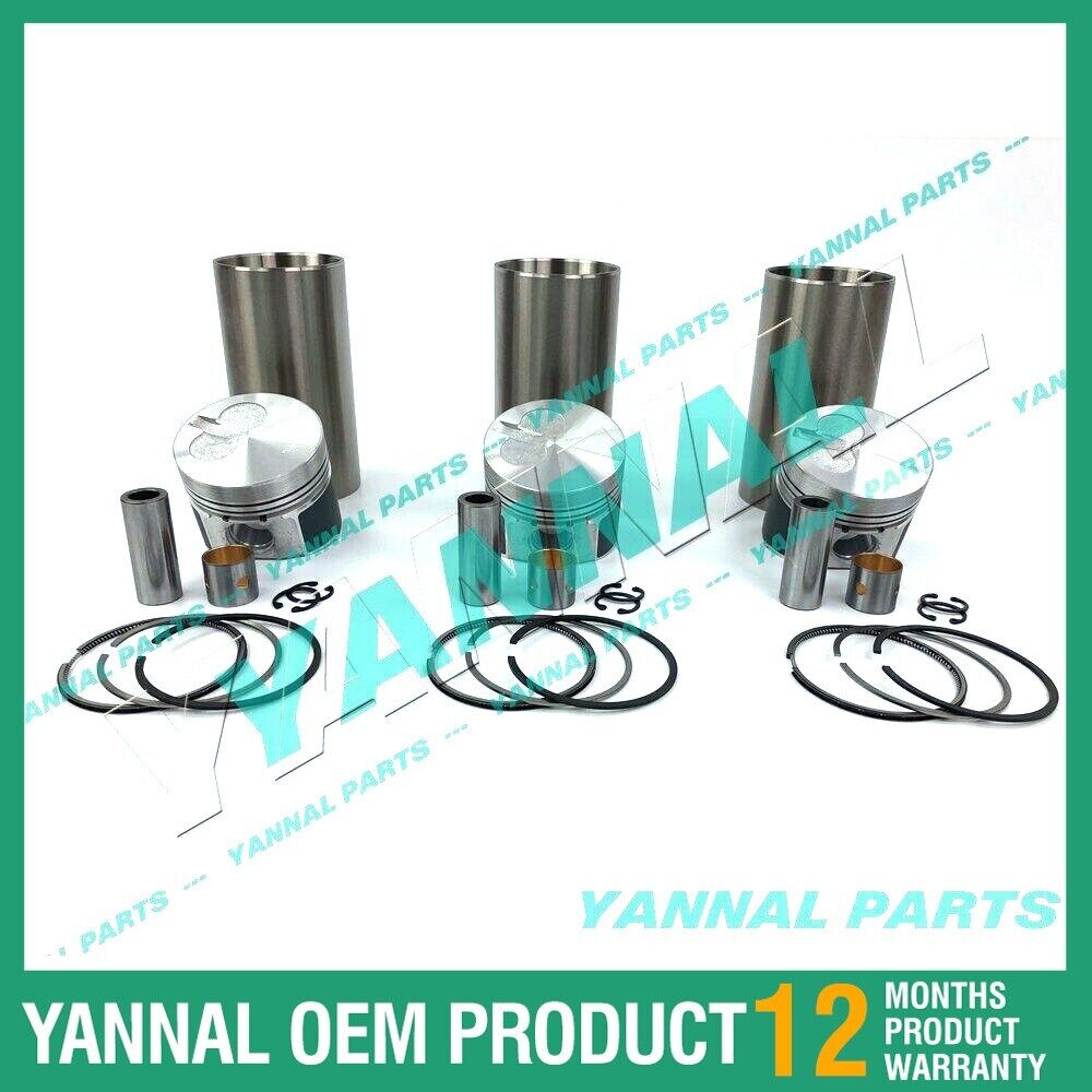 New Yanmar 3TNA72 Rebuild Overhaul Kit With Piston Ring Liner .5